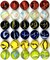 30 DELUXE Solid Glass Replacement Marbles Aggravation Chinese Checker Game 16mm